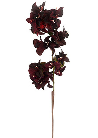 Bugenvilie, barva vínová. Květina umělá.