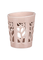 Aroma lampa, motiv strom života, sv.hnědá barva, porcelán.