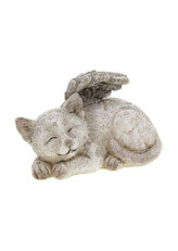 Kočka s andělskými křídly,  dekorace z polyresinu.