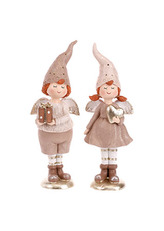 Skřítek vánoční v krémové barvě, s křídly. Cena za 1ks.