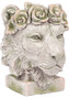 Hlava lva, dekorace z MgO keramiky s otvorem pro květináč