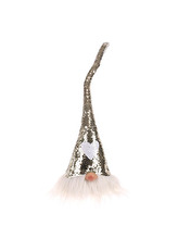 Skřítek s glitrovanou čepicí (měnící obrázek), barva zlatá