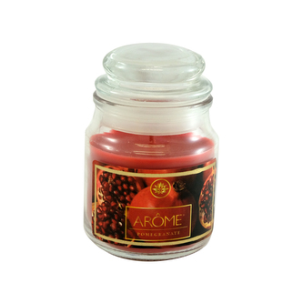 Malá vonná svíčka ve skle, 85g,Granátové jablko