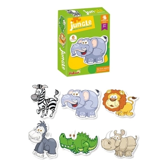 Puzzle zvířátka - safari