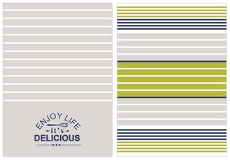 Sada 2 ks kuchyňských utěrek 50*70 cm, Enjoy life