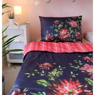 Home Elements bavlněné saténové povlečení The Asterales Collection 140 x 200 70 x 90 cm