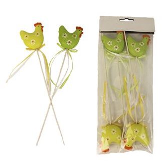 Zápich slepice 4 ks X2453