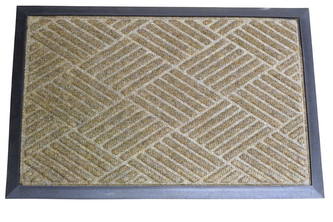 Rohož 40x60 cm/8 mm; guma/koberec; hnědá