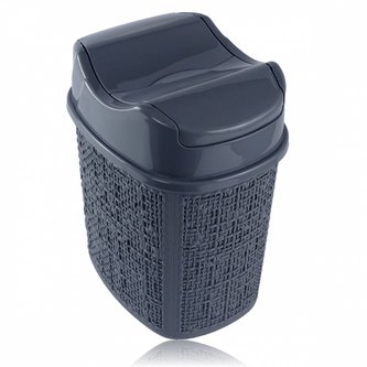 Koš odpadkový výklopný  5,5L  WOOW antracit