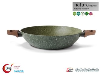Pánev WOK nepřilnavá ¤32cm 2 ucha  NATURA indukce