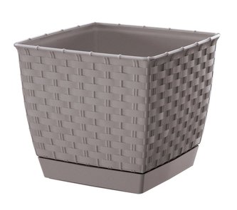 Květináč RATOLLA SQUARE 14,5cm mocca