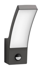 LED Venkovní nástěnné svítidlo s pohybovým senzorem Philips SPLAY 8719514417717 12W 1100lm 2700K IP44 antracitové