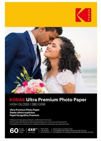 KODAK Ultra Premium Photo RC Gloss (280g/m2) 10x15 (A6) 60 listů