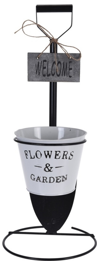 Kovový stojan na květiny Rýč, 52 cm