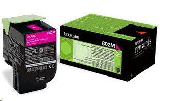 LEXMARK magenta toner 802M pro CX310/410/510 z programu Lexmark Return (1000 stran)