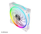 AKASA ventilátor SOHO AR, 12cm ARGB PWM fan, 120x120x25mm, biela