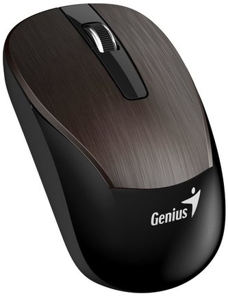 GENIUS myš ECO-8015/ 1600 dpi/ dobíjecí/ bezdrátová/ čokoládová