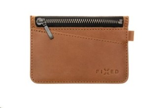 FIXED kožená peněženka Smile Coins se smart trackerem Smile Pro, hnědá
