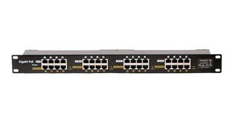 Patch panel POE Gigabit cat.5e 16p 1U Black stíněný, 19" rack Patch panel POE Gigabit cat.5e 16p 1U Black stíněný, 19" rack