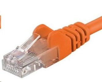 PREMIUMCORD Patch kabel UTP RJ45-RJ45 CAT5e 5m oranžová