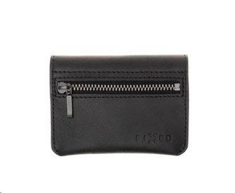 FIXED kožená peněženka Smile Tripple se smart trackerem Smile Pro, černá