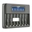 Nabíjačka Jupio USB 8-slots Octo Battery Charger LCD pre 1 až 8ks AA/ AAA batérií