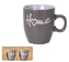 Porcelánový hrnek Home šedý, sada 2 ks