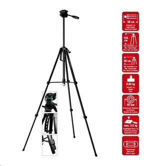 Braun statív LW 130S (50-135 cm, 850 g, 3-smerná hlava, max.3,5 kg, čierny)