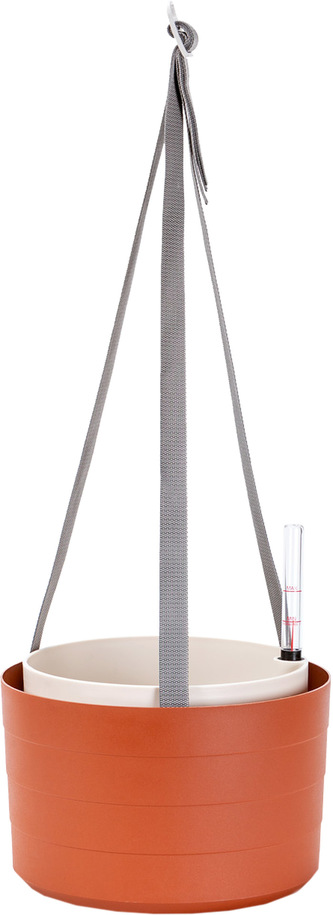 Žardina samozavlažovací trojzávěs Berberis - terakota + slonová kost 30 cm