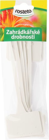 Menovka zapich Rosteto SL 135 biela 15x5,5x3,5 cm (sada 10ks) rovná