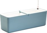 Truhlík samozavlažovací Berberis - šedomodrá + bílá 80 cm