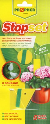 Stopset šípky - 5x14 žlté (5 ks)