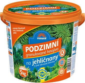 Hnojivo podzimní - jehličnany 5 kg kbelík
