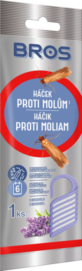 Bros - závesný háčik proti šatňovým mólam s vôňou levandule
