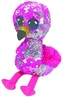 TY Beanie Boos flitrový PINKY - plameňák 24 cm