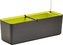 Truhlík samozavlažovací Berberis - antracit + zelená 80 cm