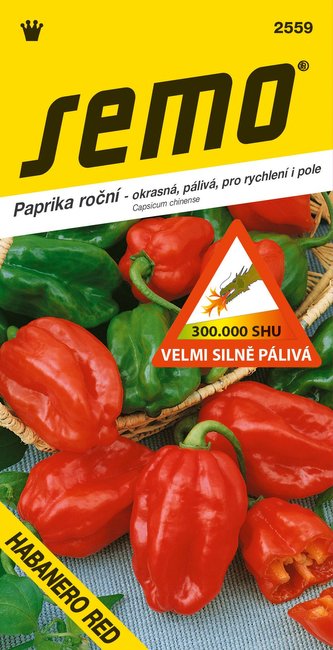 Paprika zel. štipľavá - Habanero Red 15s /SHU 300 000/