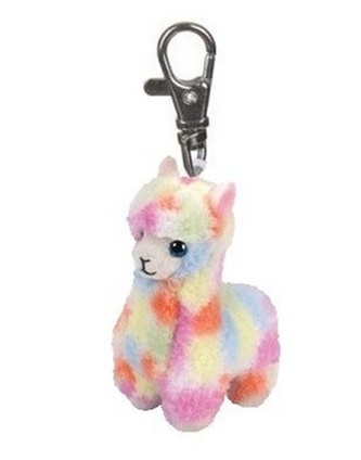 TY BOOS plyšový přívěsek LOLA 8,5 Cm - Lama