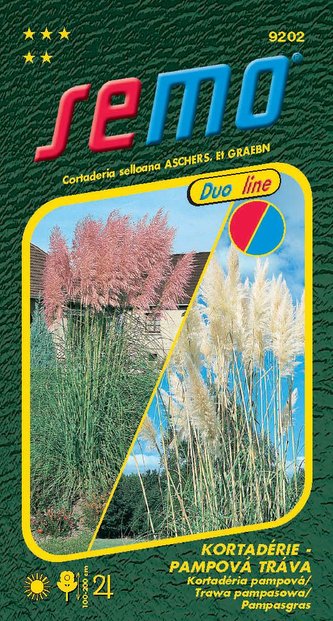 Kortadérie - pampová tráva - Pink and White 0,2g - série DUO