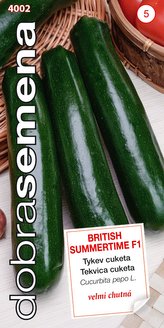 Dobrá semena Tykev cuketa - British Summertime F1, tm zelená 7s