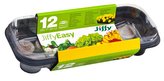 Miniparenisko GH-12 + 12 ks rašelinových tabliet Jiffy-7®, 27 x 11,5 x 6 cm