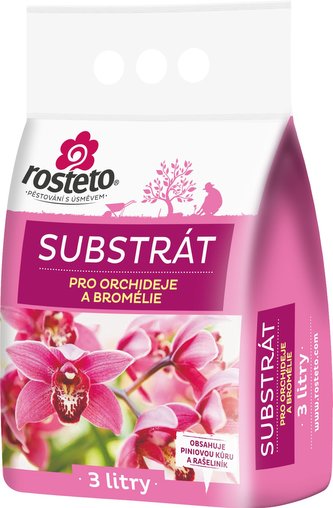 Substrát - Orchidey a bromélie Rosteto - 3 l