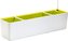 Truhlík samozavlažovací Berberis - bílá + zelená 80 cm