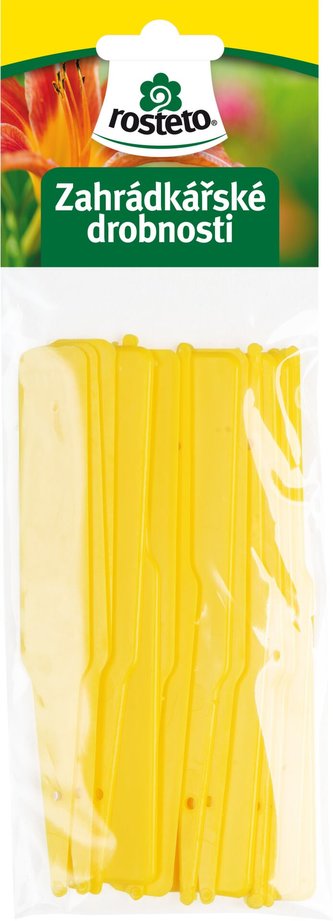 Menovka zapich Rosteto SL 140 žltá 12,5x10x1,7 cm (sada 15ks)