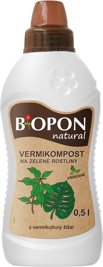 Bopon - Natural Vermikompost pre zelené rastliny 500 ml BROS
