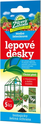 Zdravá záhrada - Lepové dosky modré (5 ks) interiérové