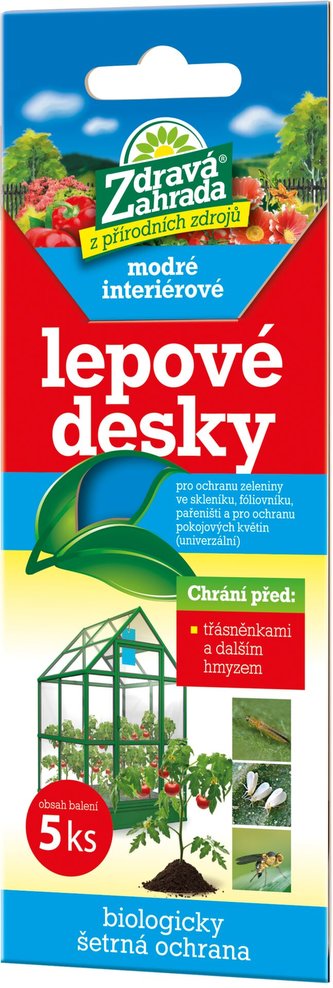 Zdravá záhrada - Lepové dosky modré (5 ks) interiérové