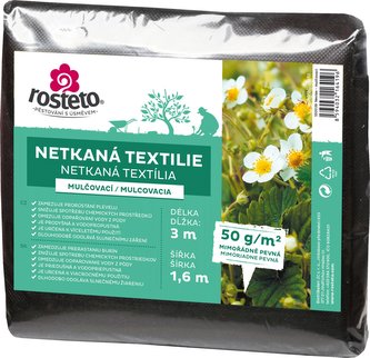 Neotex / netkaná textilie Rosteto - černý 50g šíře 3 x 1,6 m