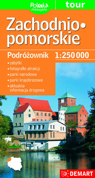 Zachodniopomorskie-mapa turystyczna plastik