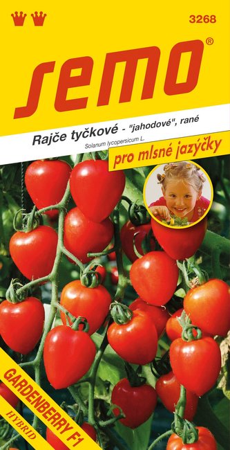 Paradajka tyč. jahodové - Gardenberry F1 12s - séria JAZÝČKY